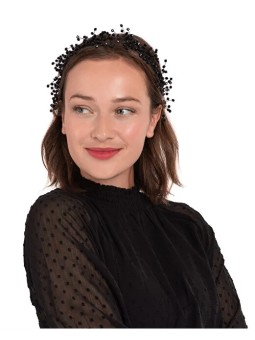Troli Fascia nera alla moda per capelli donna