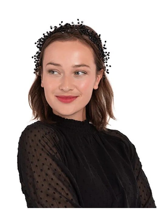 Troli Fascia nera alla moda per capelli donna