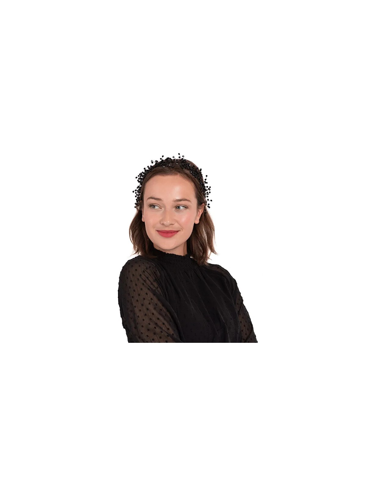 Troli Fascia nera alla moda per capelli donna