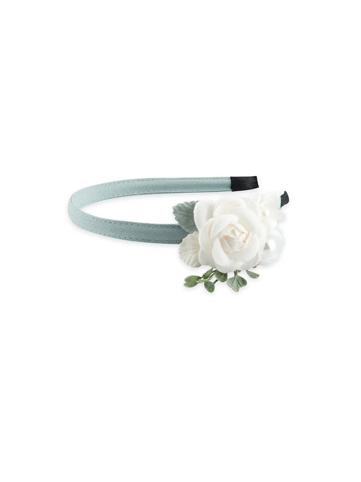 Troli Fascia per capelli color menta con fiori donna