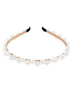 Troli Elegante cerchietto di perle per capelli donna