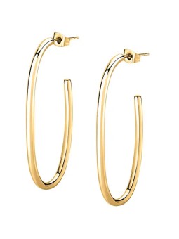 Morellato Eleganti orecchini creoli placcati in oro SAVN04 donna