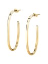 Morellato Eleganti orecchini creoli placcati in oro SAVN04 donna