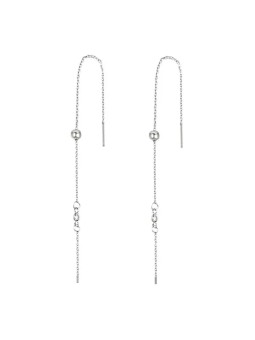 Beneto Orecchini lunghi in argento con zirconi AGUV1965 donna
