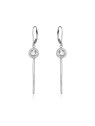 Beneto Orecchini lunghi in argento con zirconi AGUC1977 donna