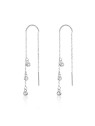 Beneto Orecchini lunghi in argento con zirconi AGUV1979 donna