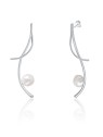 JwL Luxury Pearls Orecchini lunghi in argento con vere perle barocche e zirconi JL0681 donna