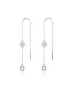 Beneto Orecchini lunghi in argento con zirconi AGUV1978 donna