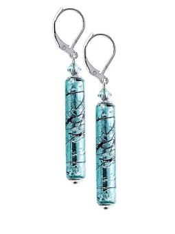 Lampglas Bellissimi orecchini Turquoise Love con argento puro in perle Lampglas EPR10 donna
