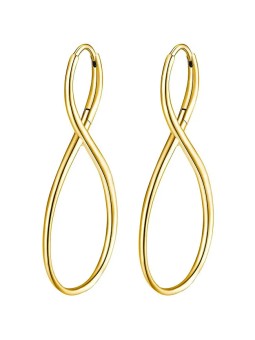 Brosway Orecchini eleganti e nastro infinito placcati in oro BBN28 donna