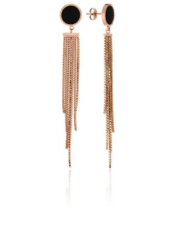 Troli Orecchini lunghi in bronzo di grande fascino donna