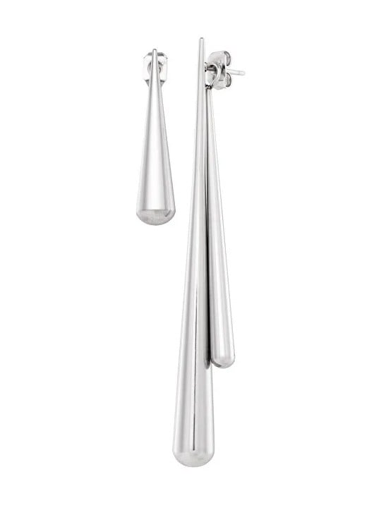 Troli Eleganti orecchini da donna in acciaio 3 in 1 donna