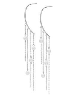 Oliver Weber Orecchini di lusso in acciaio con perle Lucina 23068 donna