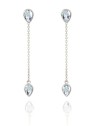 Beneto Exclusive Bellissimi orecchini lunghi in argento con topazio TOPAGUP2719 donna