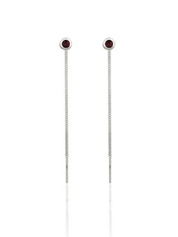 Beneto Exclusive Eleganti orecchini in argento con granati GRAAGUV2717 donna