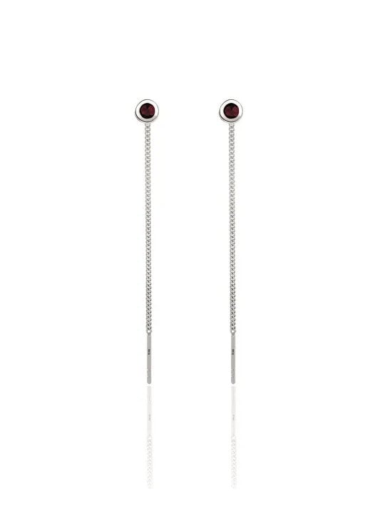 Beneto Exclusive Eleganti orecchini in argento con granati GRAAGUV2717 donna