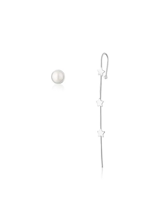 JwL Luxury Pearls Orecchini asimmetrici originali in argento JL0812 donna