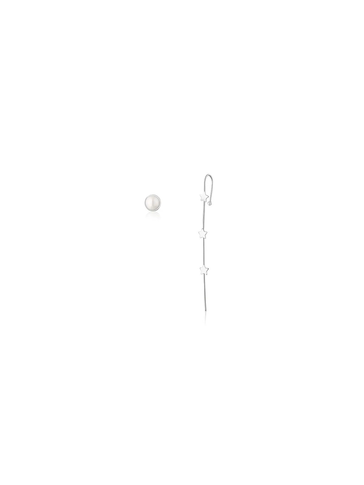 JwL Luxury Pearls Orecchini asimmetrici originali in argento JL0812 donna