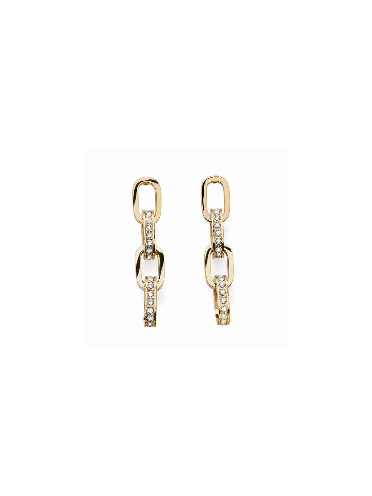 CRYSTalp Orecchini trendy placcati oro con cristalli Touch Link 40524.EG donna