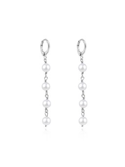 Agato Orecchini in argento con perle d'acqua dolce AGUC3535P-W donna