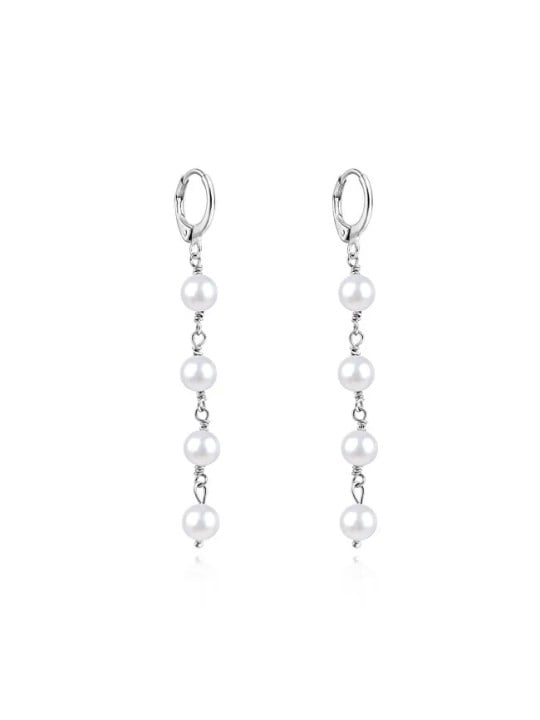 Agato Orecchini in argento con perle d'acqua dolce AGUC3535P-W donna