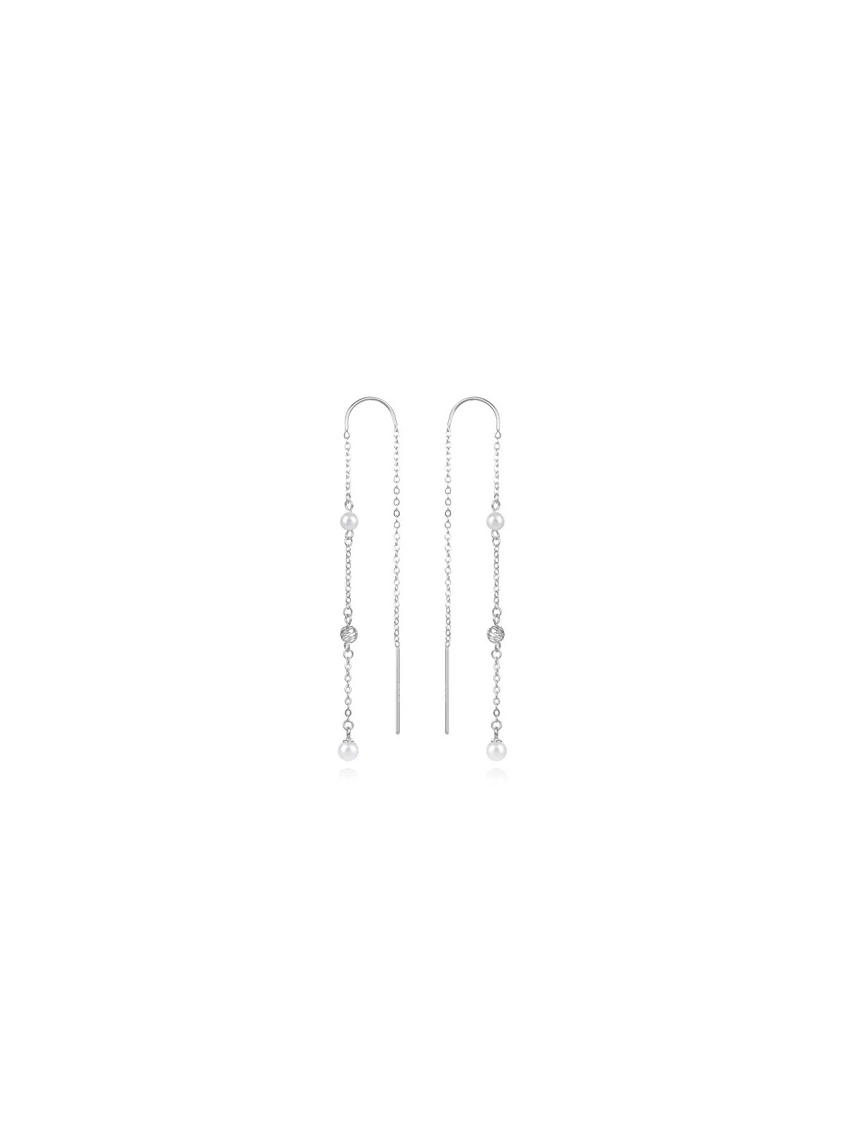 Agato Orecchini lunghi in argento con perle AGUV3458P donna