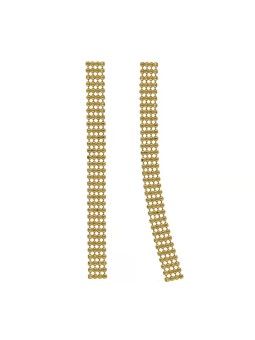 Victoria Cruz Orecchini lunghi placcati oro Empire A4925-DT donna