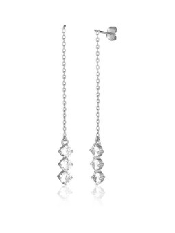 JVD Orecchini unici in argento con zirconi SVLE1989XH2BI00 donna