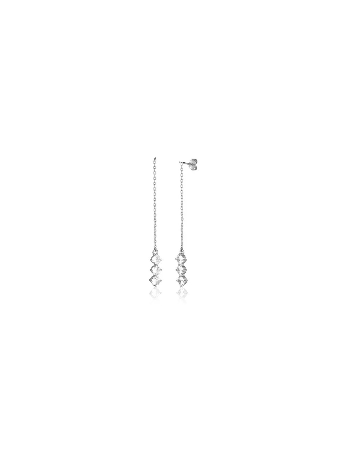 JVD Orecchini unici in argento con zirconi SVLE1989XH2BI00 donna