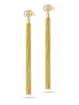 Liu Jo Orecchini lunghi placcati oro con catene LJ2648 donna