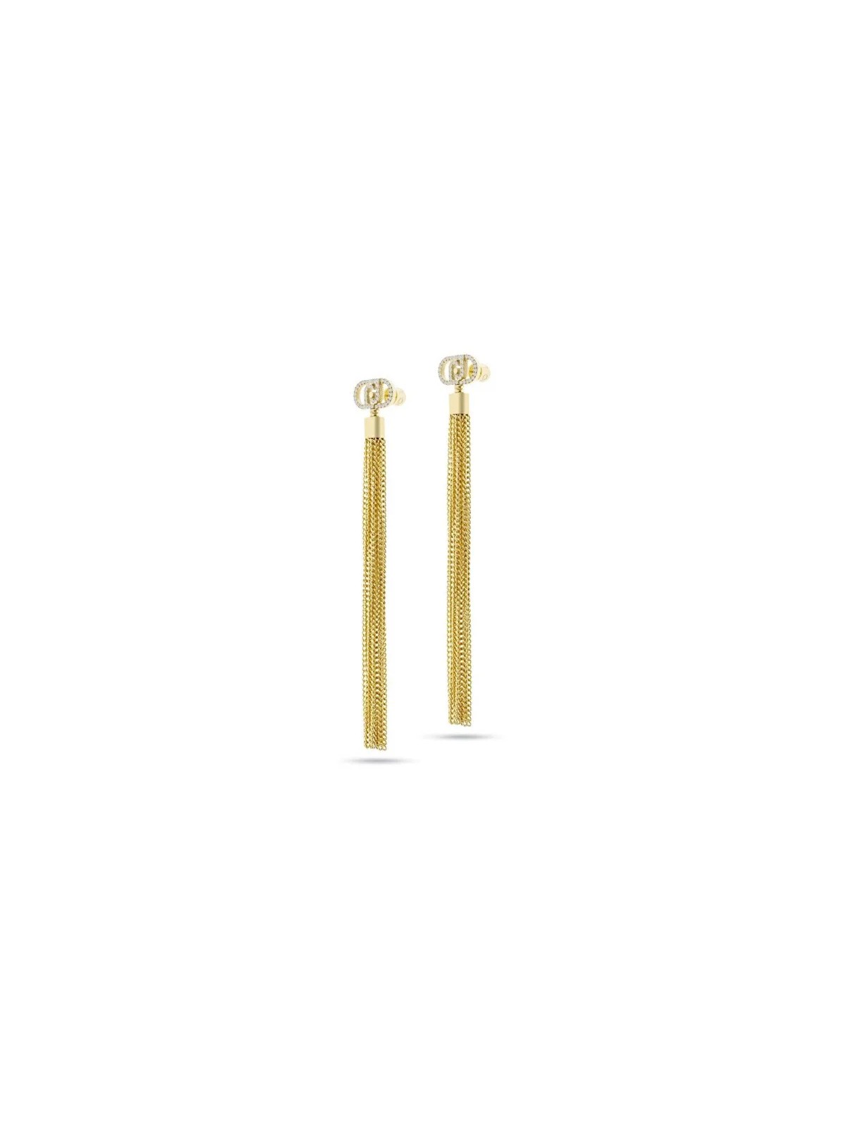 Liu Jo Orecchini lunghi placcati oro con catene LJ2648 donna