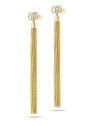 Liu Jo Orecchini lunghi placcati oro con catene LJ2648 donna