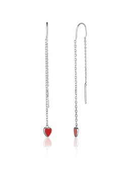 JVD Orecchini romantici in argento con cuori SVLE0725S75CE00 donna