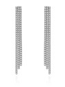 Agato Orecchini lunghi con strass e zirconi AGT-E148PW donna