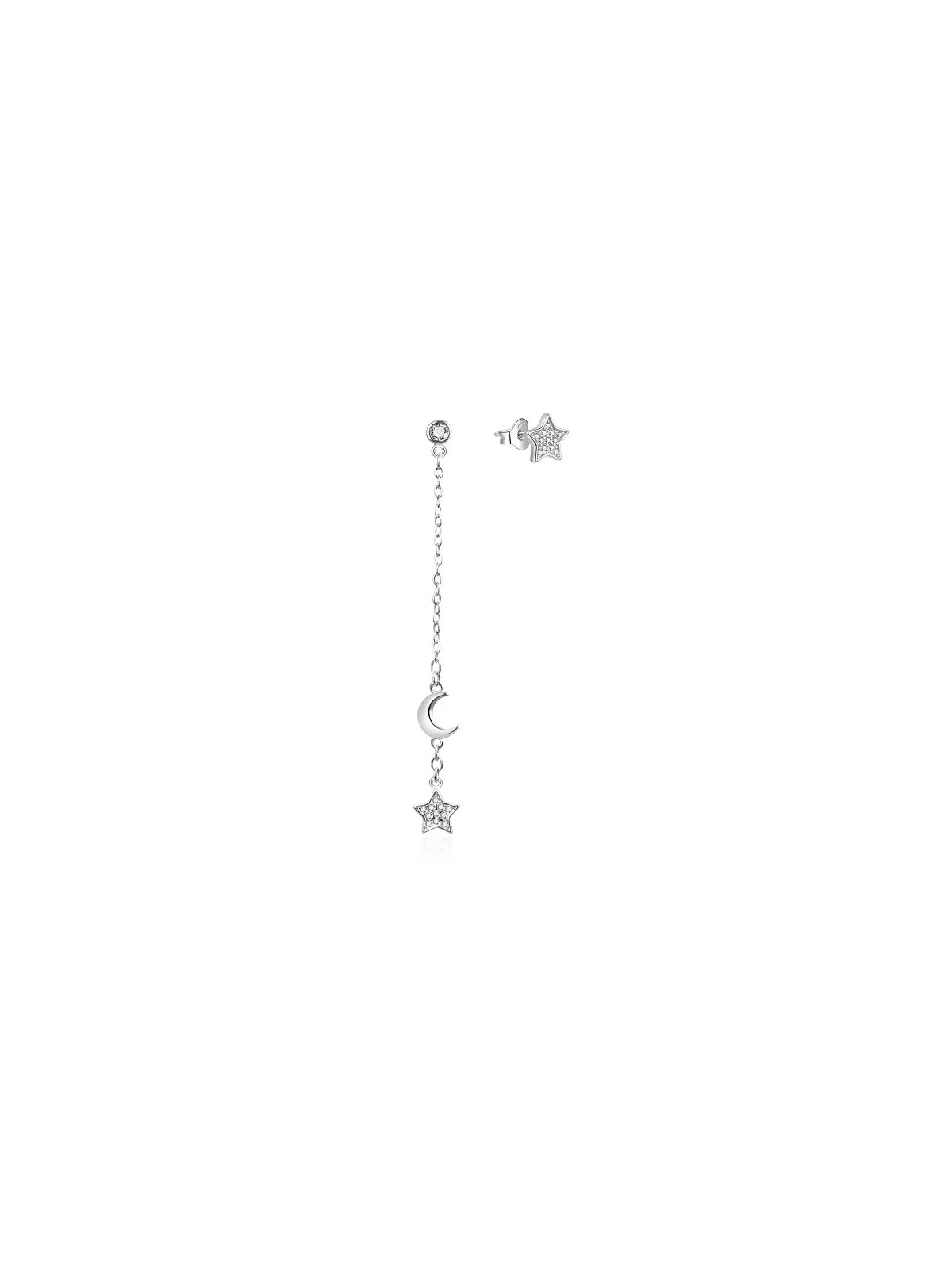 Agato Orecchini asimmetrici in argento con zirconi AGT-E050PW donna