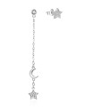 Agato Orecchini asimmetrici in argento con zirconi AGT-E050PW donna