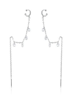 Agato Orecchini lunghi con zirconi AGT-E024VW-EC donna