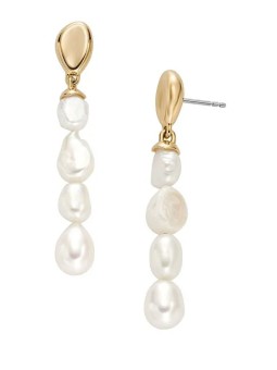 Skagen Eleganti orecchini pendenti con perle vere Agnethe SKJ1827710 donna