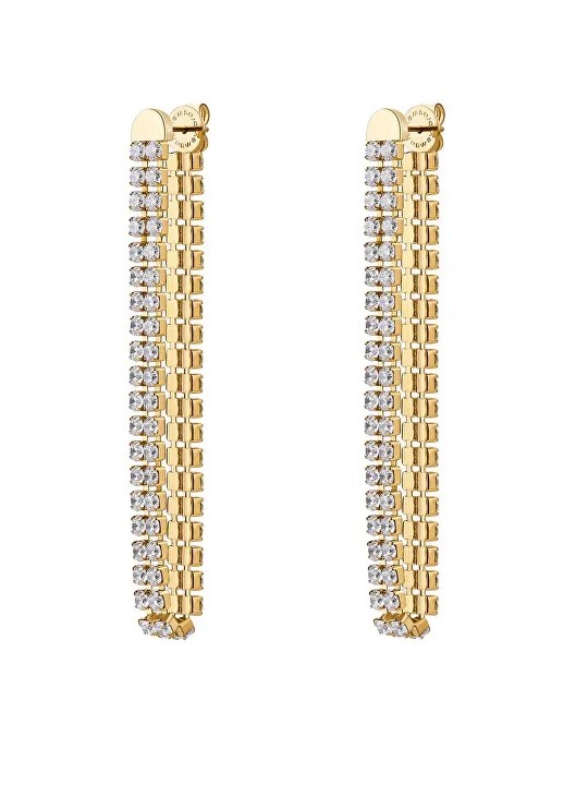 Brosway Orecchini lunghi placcati oro con zirconi cubici Desidery BEIE030 donna