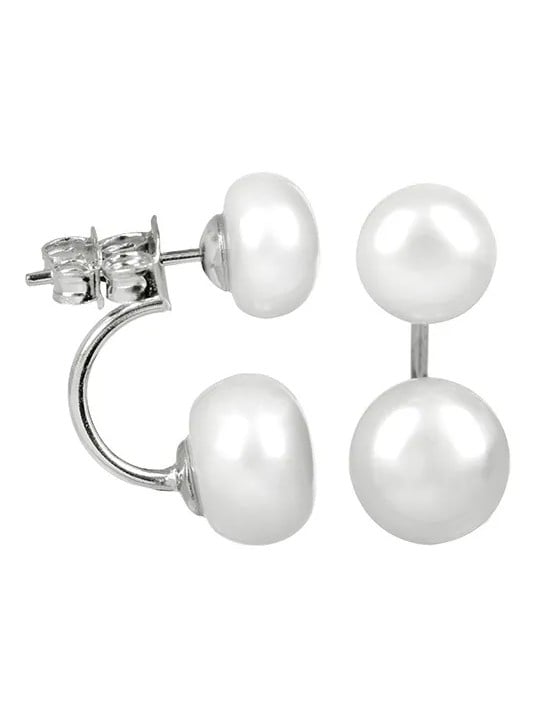JwL Luxury Pearls Orecchini originali con vere perle bianche 2in1 JL0287 donna