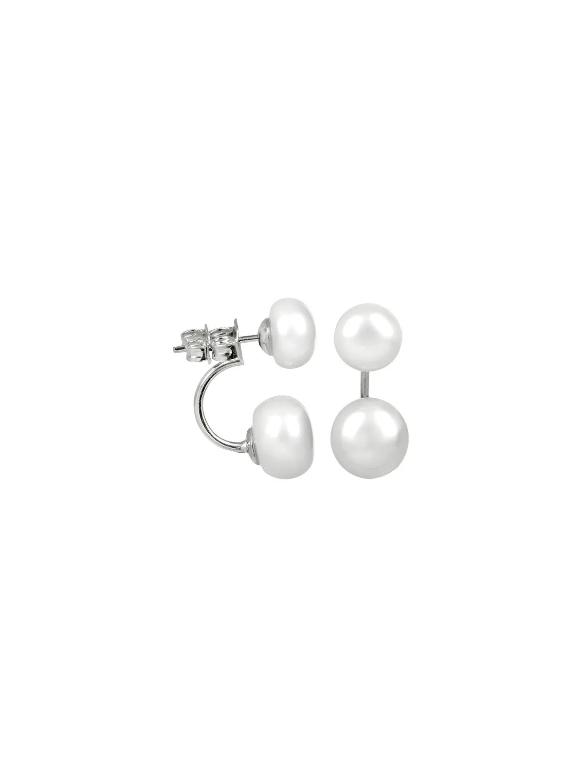 JwL Luxury Pearls Orecchini originali con vere perle bianche 2in1 JL0287 donna