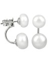JwL Luxury Pearls Orecchini originali con vere perle bianche 2in1 JL0287 donna