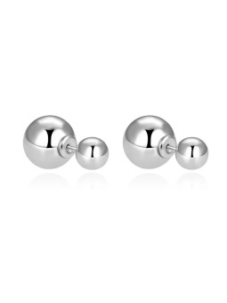 Beneto Orecchini doppi senza tempo in argento AGUP2625 - Dimensioni: 0.8 x 0.4 cm donna
