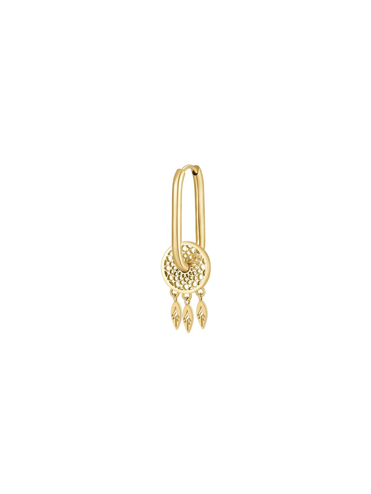Brosway Orecchini singoli placcati oro Acchiappasogni 2 in 1 Chakra BHKE120 donna
