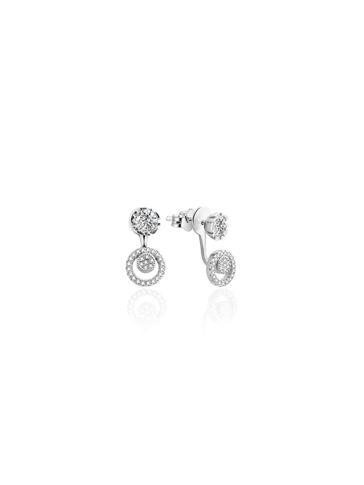 Beneto Lussuoso gioiello in pietra naturale con zircone 2in1 AGUP911 donna