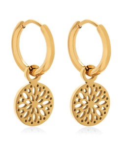 Troli Orecchini e cerchio placcati in oro 2 in 1 VABRAE019G donna
