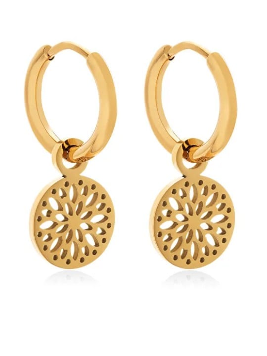 Troli Orecchini e cerchio placcati in oro 2 in 1 VABRAE019G donna