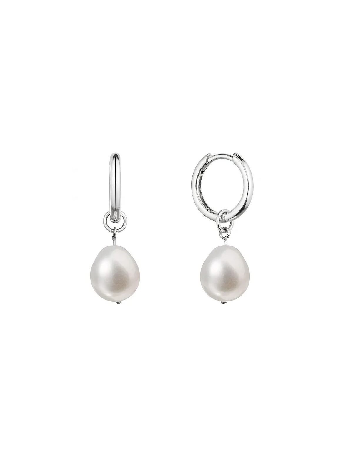 Evolution Group Orecchini in argento 2 in 1 con perle vere Barocche 21106.1 donna