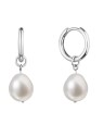 Evolution Group Orecchini in argento 2 in 1 con perle vere Barocche 21106.1 donna