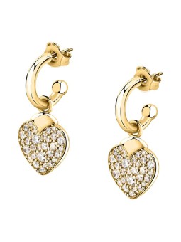 Morellato Orecchini romantici placcati oro 2 in 1 Cuori Istanti SAVZ15 donna